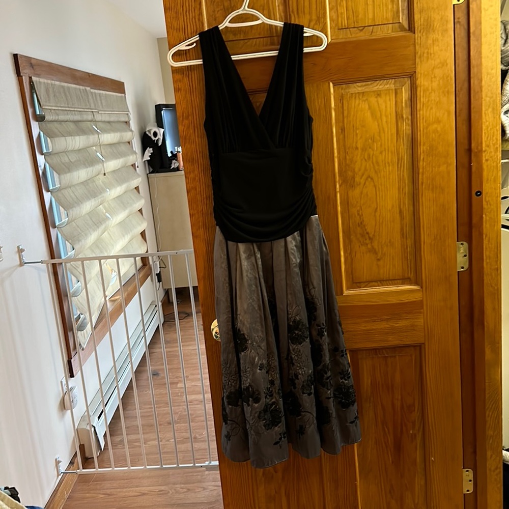Black and grey/silver dress